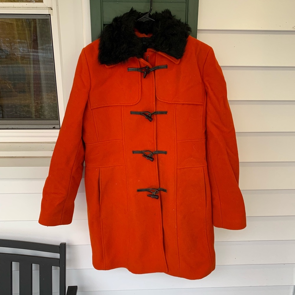 Orange Banana Republic winter coat/jacket